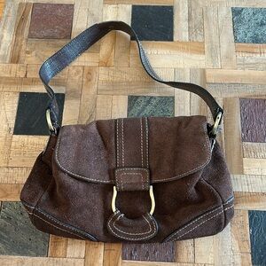 Vintage Genuine‎ Suede Shoulder Bag St. John’s Bay